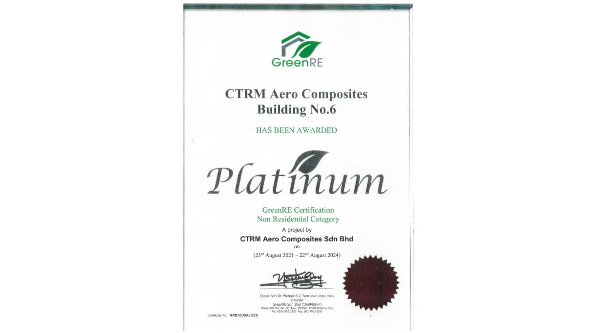 1st Non Residential Building Certified Platinum Under GreenRE in Melaka